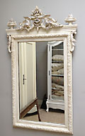French antique crested mirror